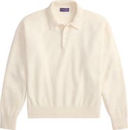 Ralph Lauren Purple Label Long Sleeve Cashmere & Alpaca Rugby Polo Sweater