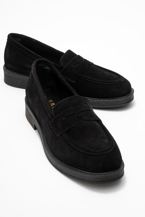 Bree Platform Penny Leather Loafer