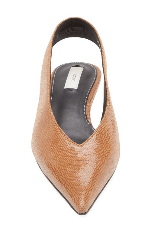 Totême Toteme Snakeskin Embossed Wedge Pump In Animal Print