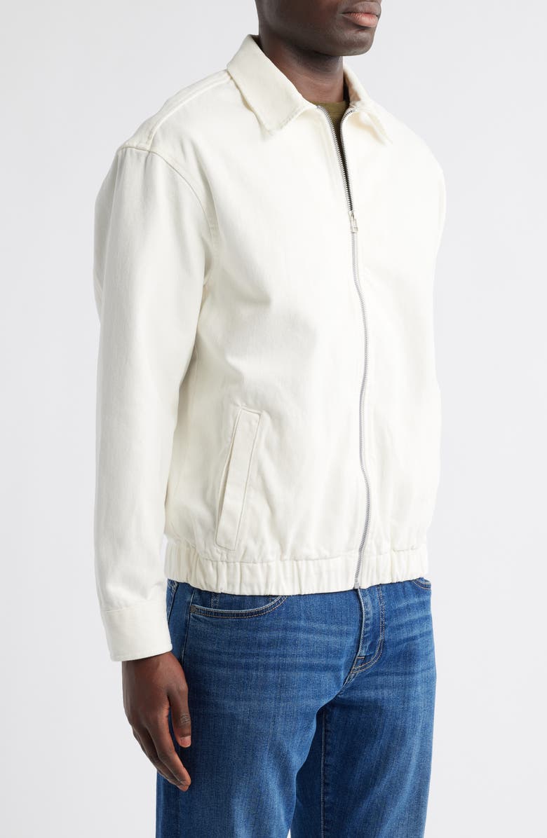 Mavi Jeans Full Zip Sweatshirt, Main, color, Antique White