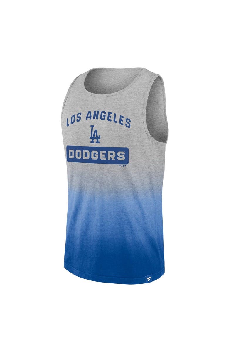 FANATICS Men's Fanatics Branded Gray/Royal Los Angeles Dodgers Our Year Tank Top, Alternate, color, Heather Gray