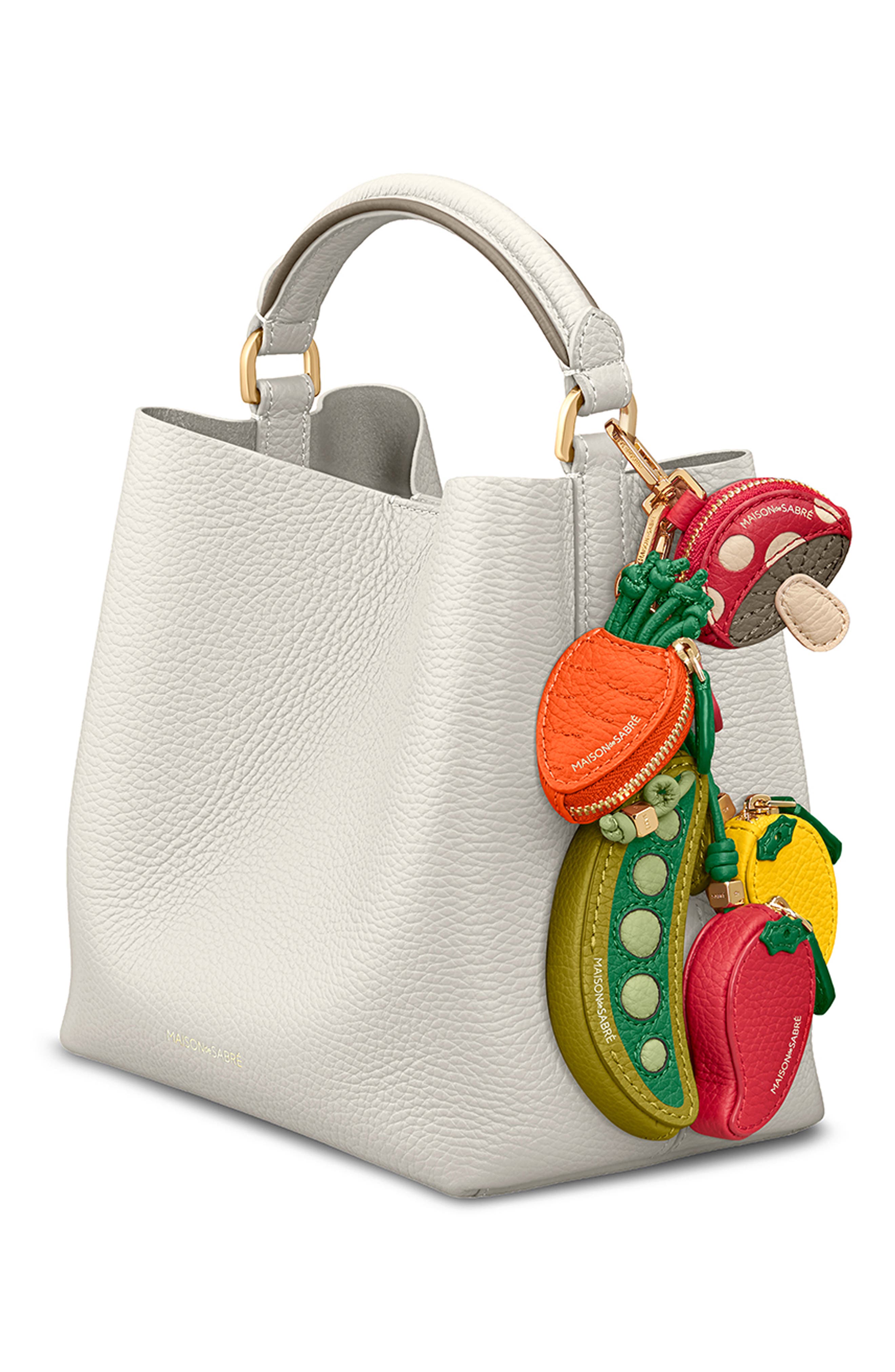 The Mini Bucket Bag, Alternate, color, Foam Cashmere