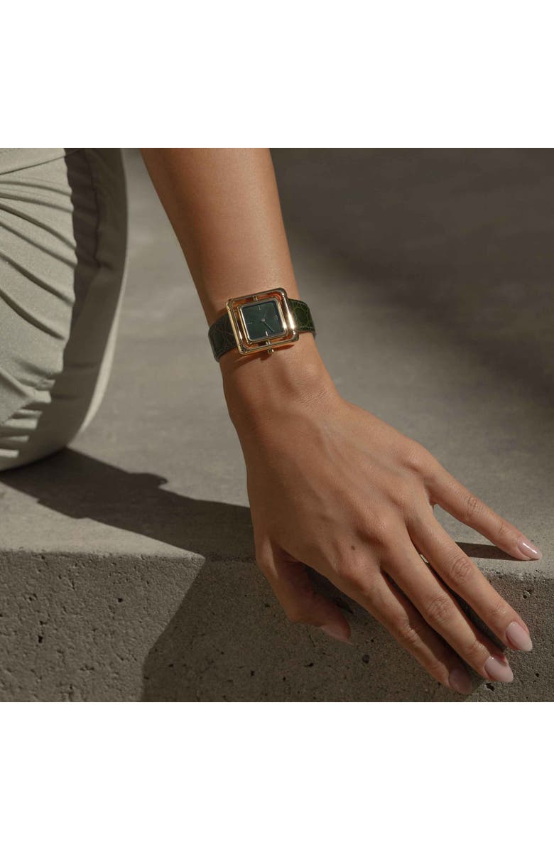 VANNA Umbra Aurora Pearl Watch, Alternate, color, Green Pearl-Gold