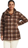 Lands' End Plus Size Boucle Fleece Coat