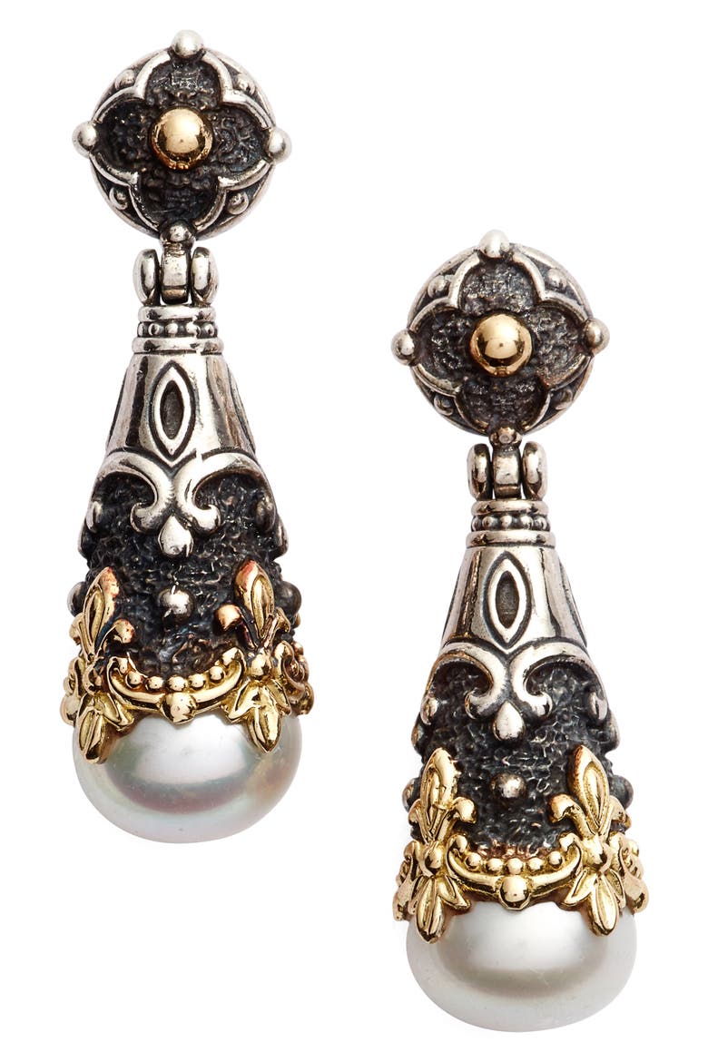 Nemesis Teardrop Earrings, Main, color, PEARL