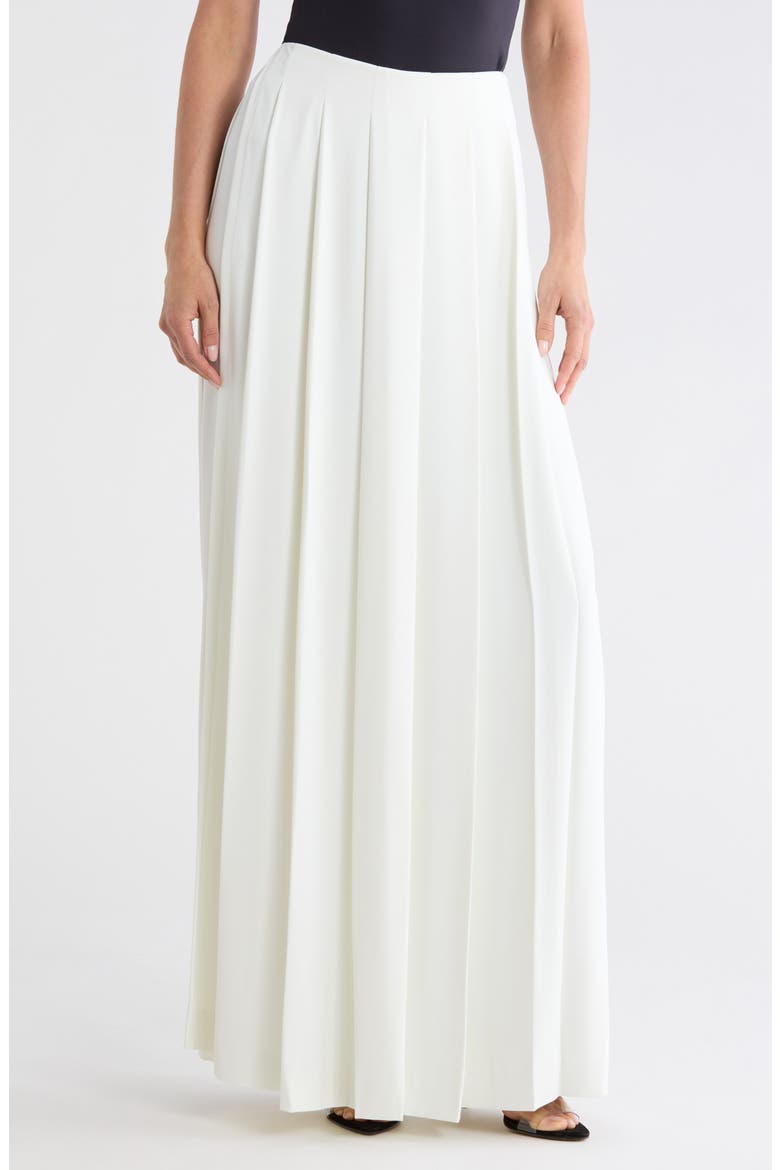 Aki Skirt Front Pleated Wide Leg Pants, Main, color, IVORY