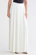 L'AGENCE Aki Skirt Front Pleated Wide Leg Pants