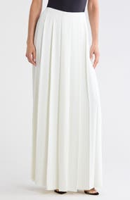 L'AGENCE Aki Skirt Front Pleated Wide Leg Pants