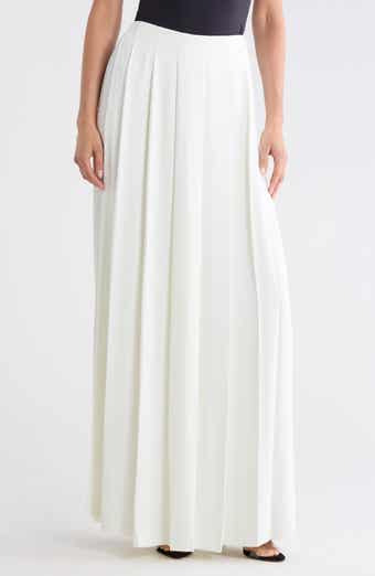 Aki Skirt Front Pleated Wide Leg Pants
