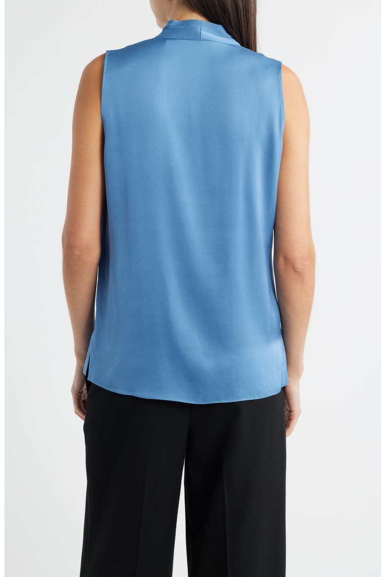 Mila Sleeveless Stretch Silk Top, Alternate, color, SKYLINE