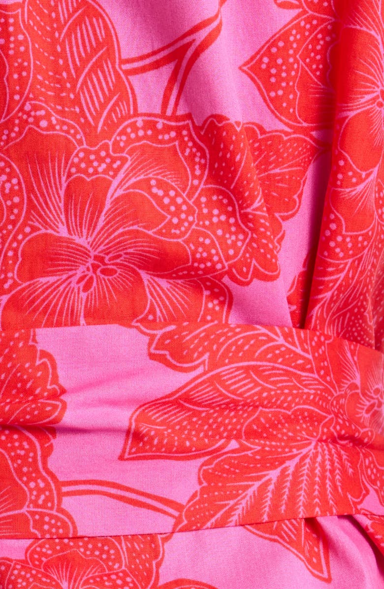 SUGARLIPS Rency Floral Zady Belted Cotton Shirtdress, Alternate, color, 