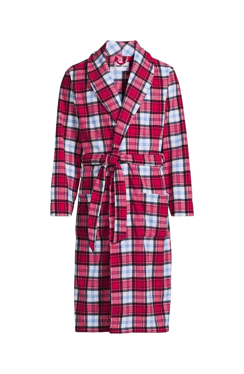 Lands' End Fleece Robe, Alternate, color,