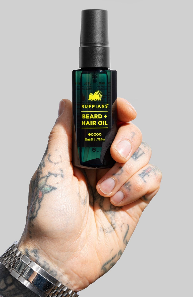 Ruffians Barbers Beard and Hair Oil, Alternate, color, NO COLOR