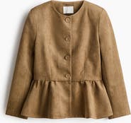 H&M Collarless Peplum Jacket