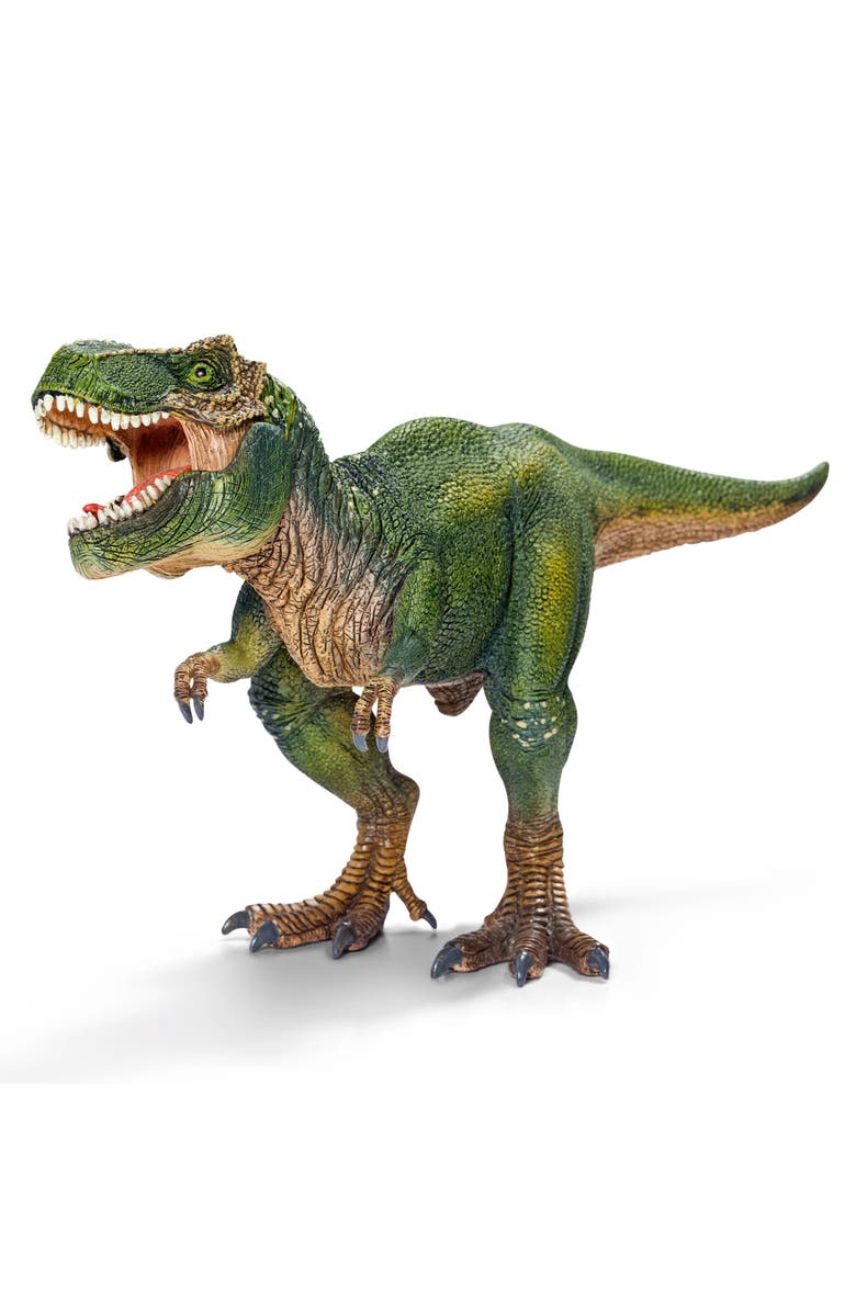 Schleich 11" Tyrannosaurus Rex Dino Action Figure, Green, Main, color, Multicolored