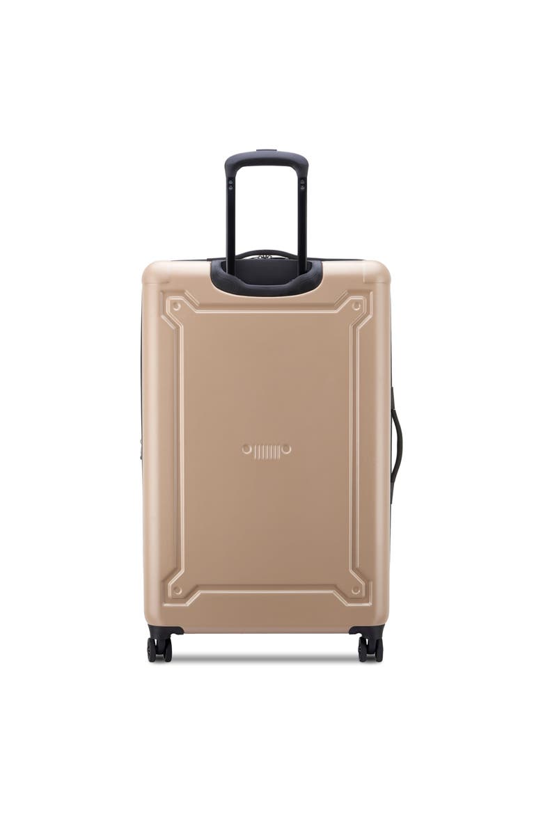 JH004C Checked-Large 28 Inch Hardside Expandable Luggage with Spinner Wheels, Alternate, color, Beige