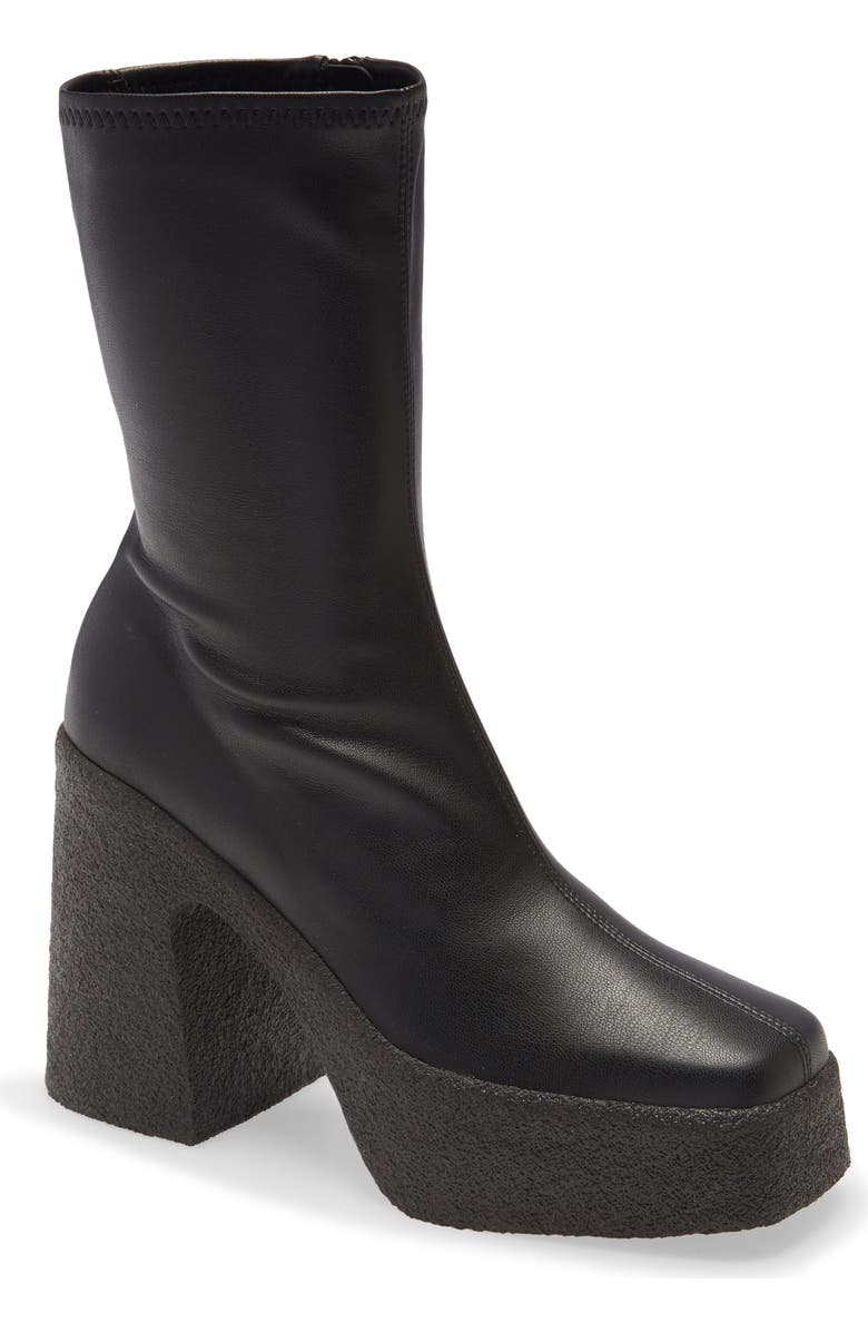 Stella McCartney Square Toe Platform Bootie, Main, color,