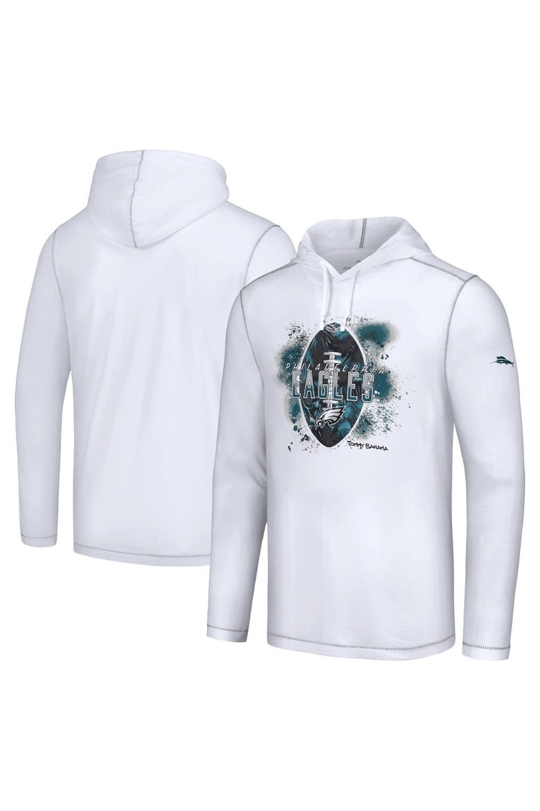 Men's Tommy Bahama White Dallas Cowboys Graffiti Touchdown Pullover Hoodie, Alternate, color, White
