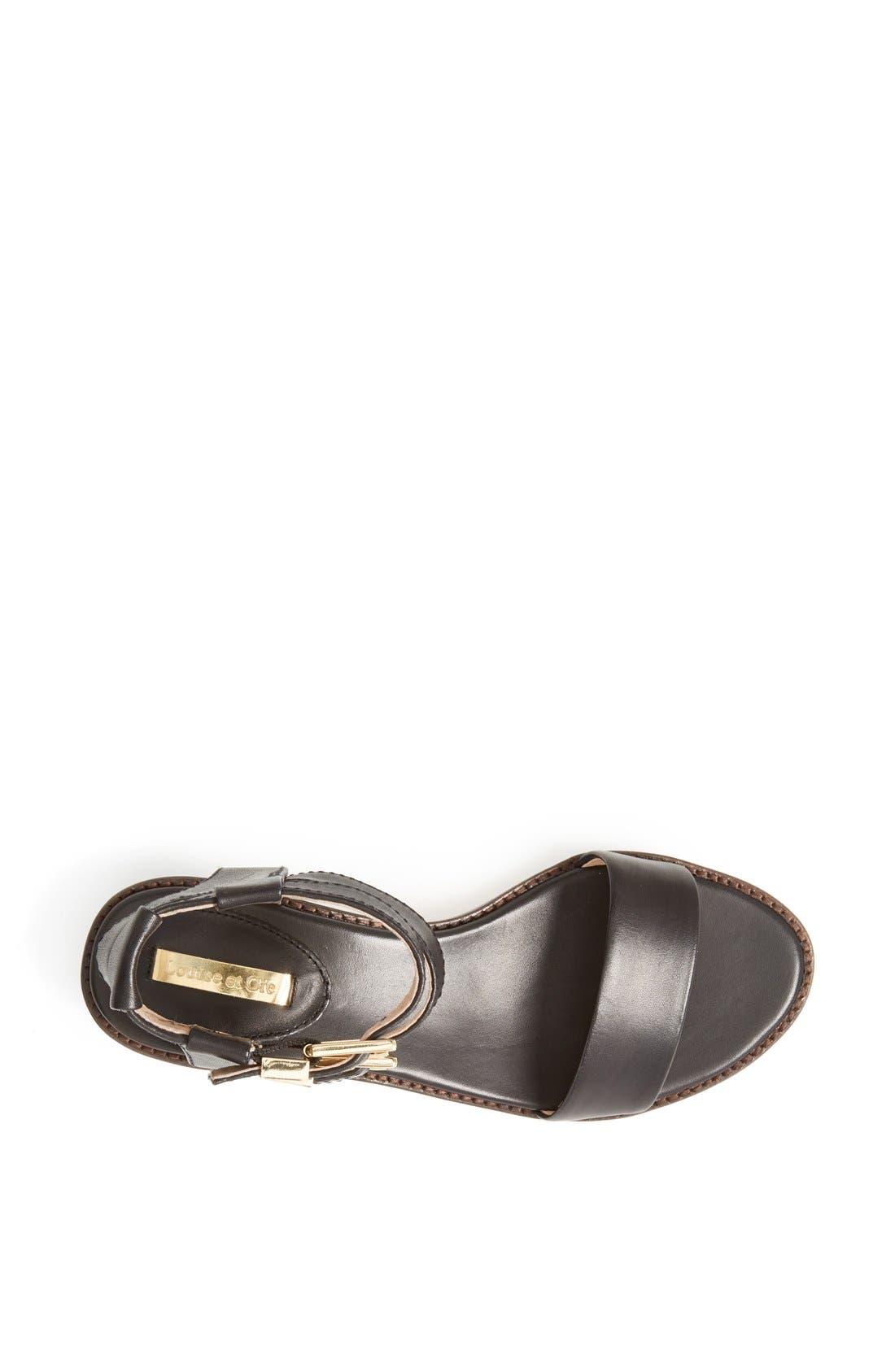 'Menton' Leather Sandal, Alternate, color, OXFORD