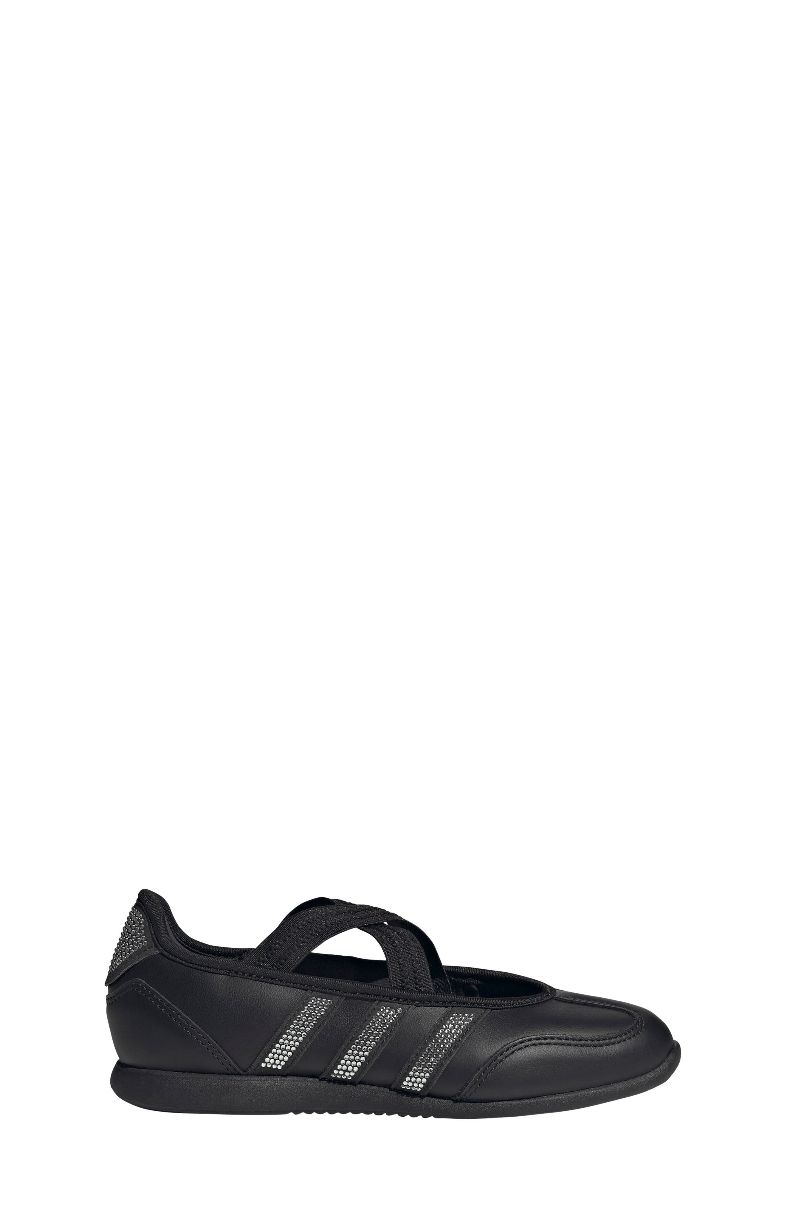 Barreda Mary Jane Flat, Alternate, color, BLACK/ WHITE/ SILVER