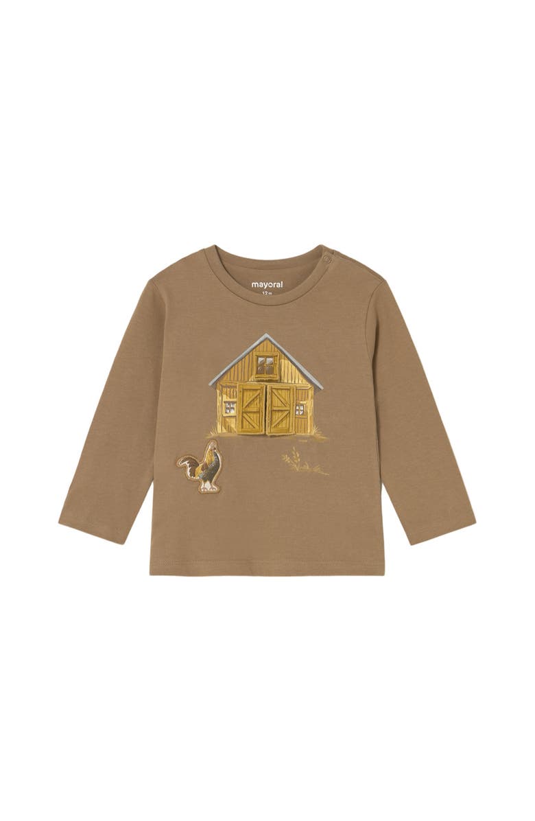 Mayoral Interactive Farm T-Shirt, Main, color, Beige