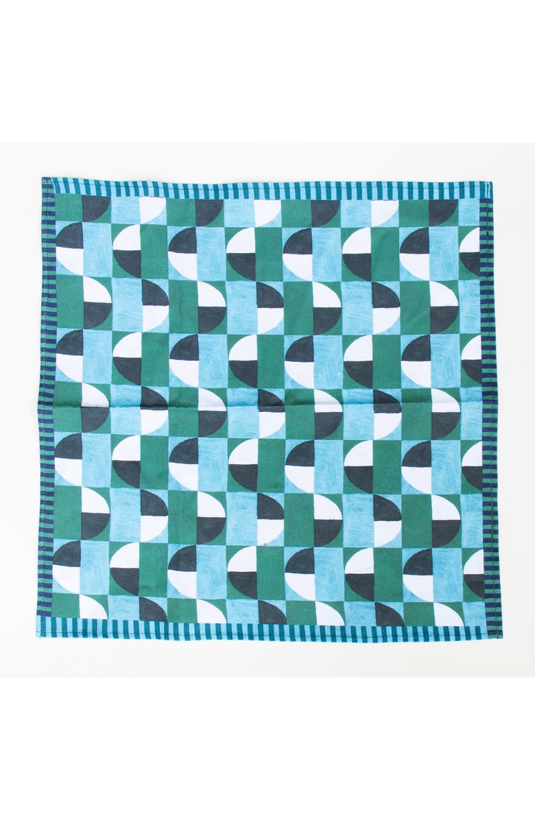 Supra Endura Pop Checker Organic Napkins - Set of 4, Alternate, color, Multi