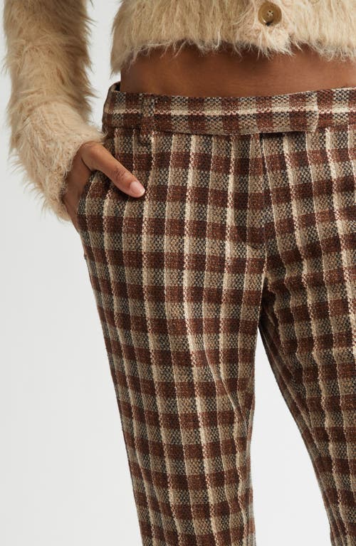 Acne Studios Pluffy Check Bouclé Flare Pants