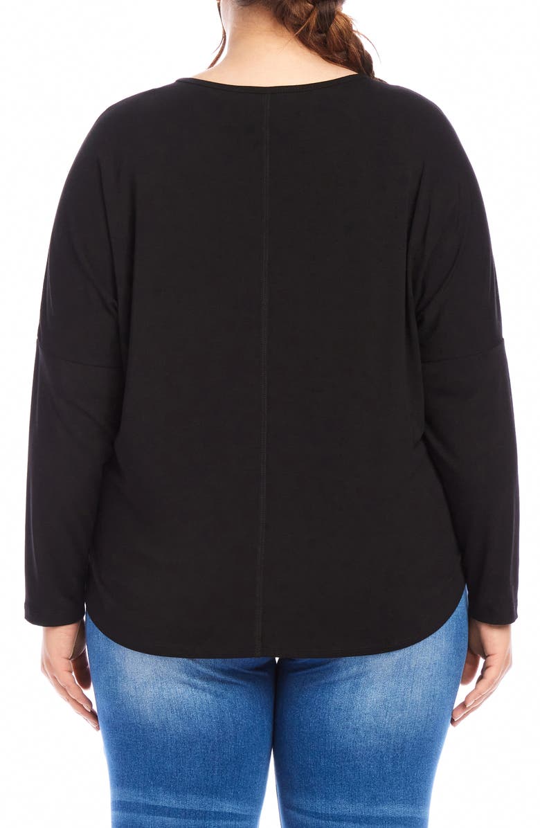 Karen Kane Pick Up Twisted Hem Top, Alternate, color, 