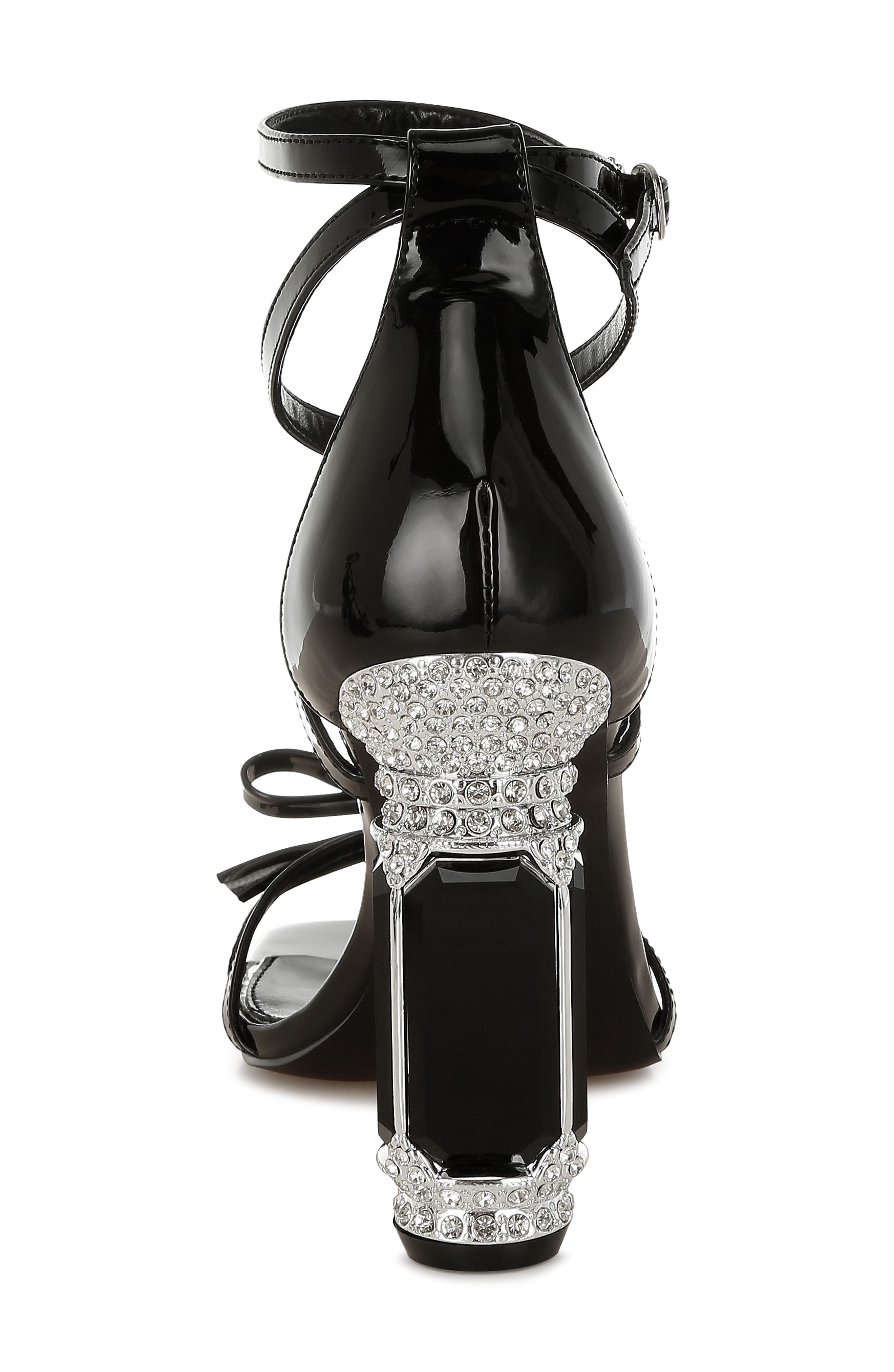 LONDON RAG Affluence Crystal T-Strap Sandal, Alternate, color, Black