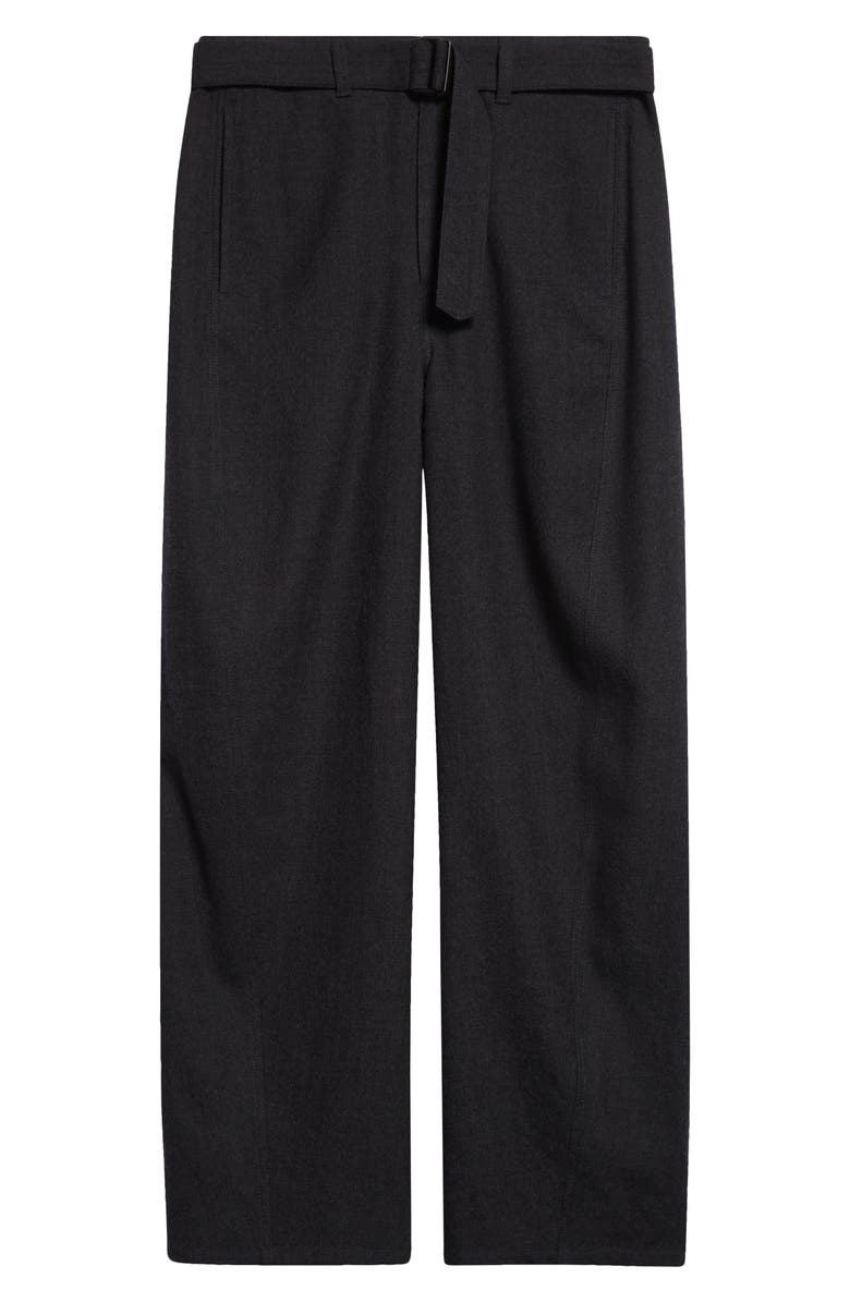 Lemaire Twisted Seam Belted Virgin Wool Pants, Alternate, color,