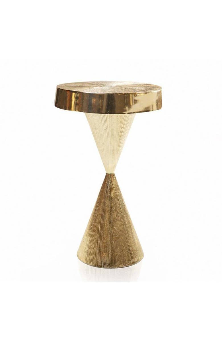 Lunares Miyake Accent Table, Main, color, Gold