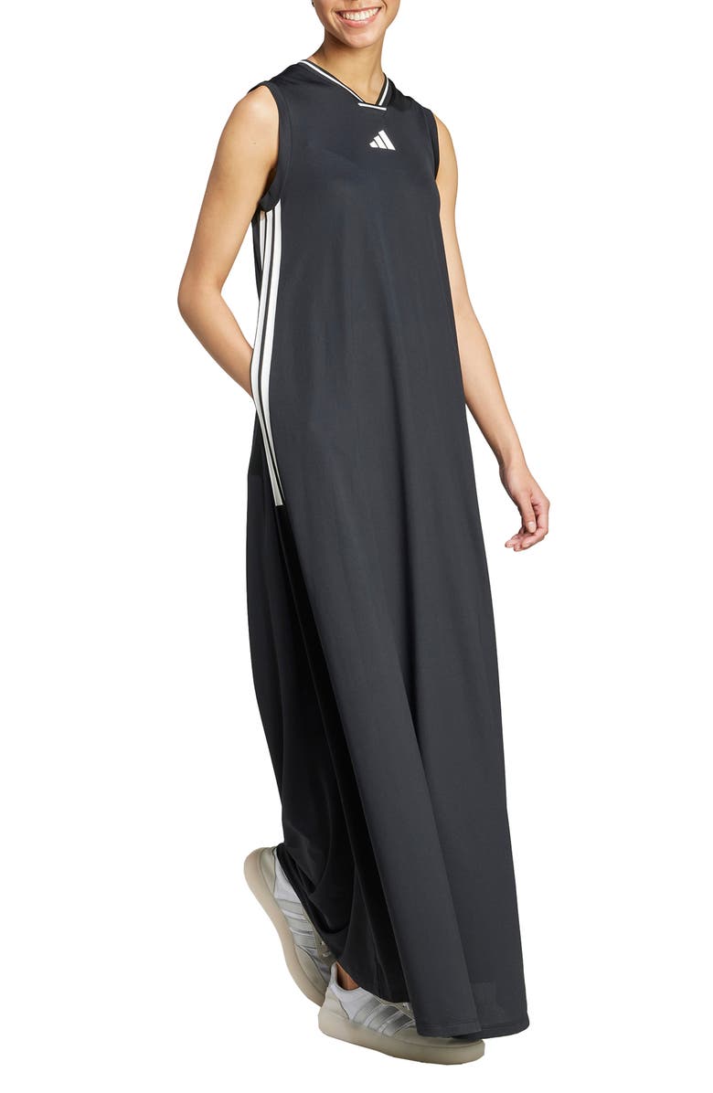 adidas Tiro Recycled Polyester Maxi Dress, Alternate, color,