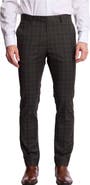 PAISLEY & GRAY Downing Slim Fit Check Stretch Pants