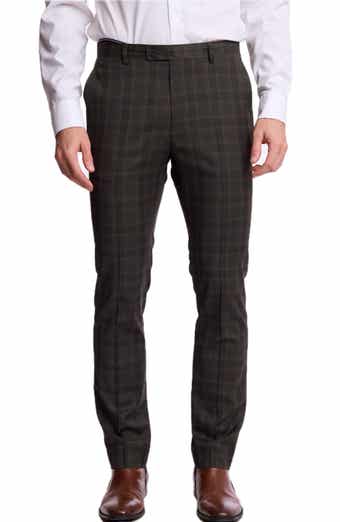 Downing Slim Fit Check Stretch Pants
