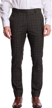 PAISLEY & GRAY Downing Slim Fit Check Stretch Pants
