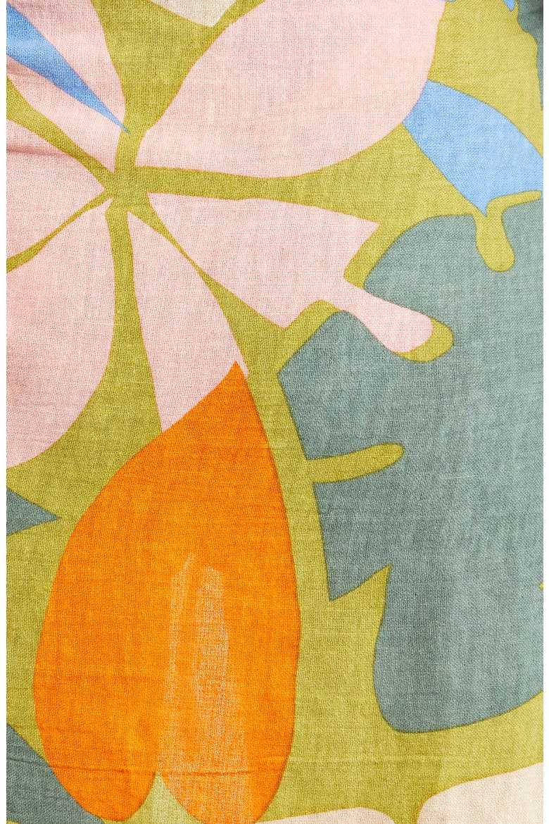 Sirena Tassel Cover-Up Sarong, Alternate, color, MINERAL CRINKLE LINEN