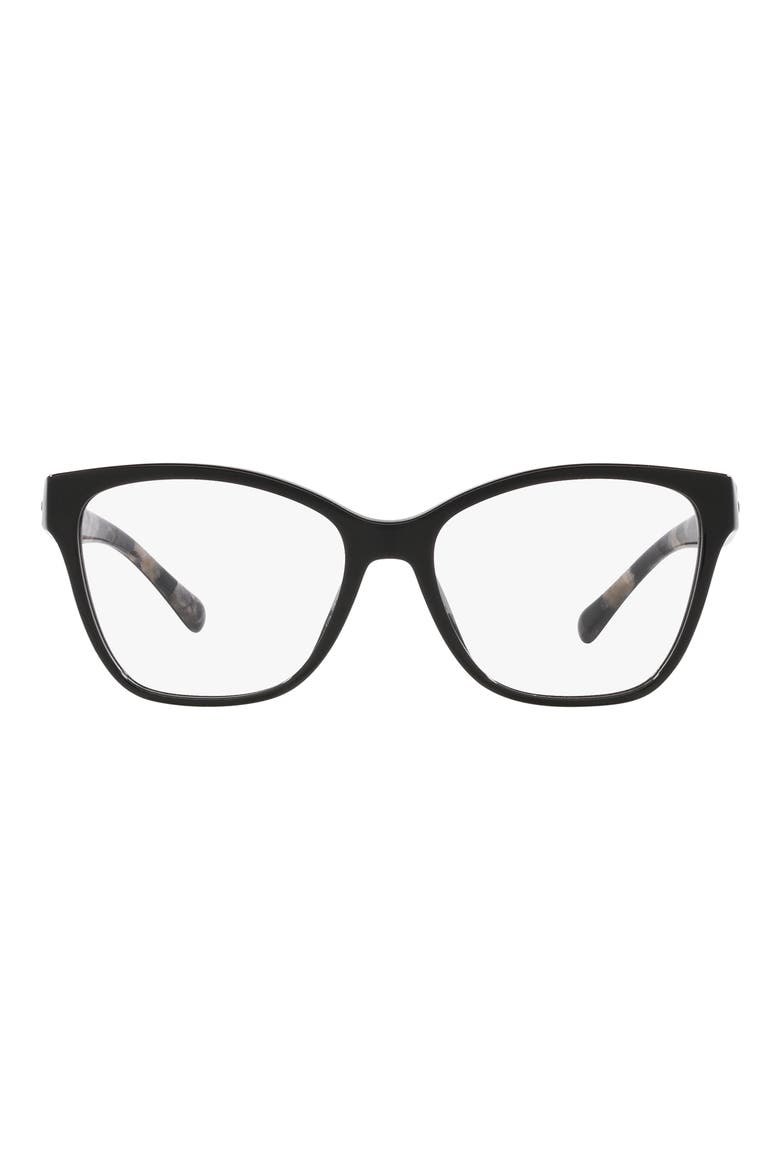 54mm Square Optical Glasses, Main, color, BLACK