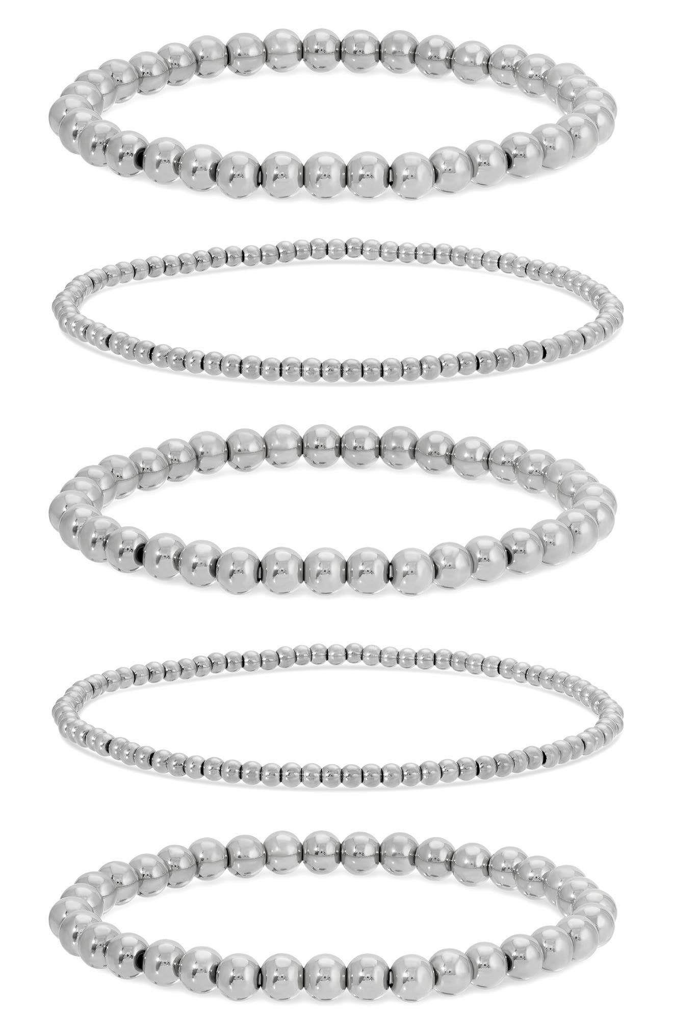 EYE CANDY LOS ANGELES Daniella Set of 5 Beaded Bracelets