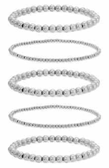 EYE CANDY LOS ANGELES Daniella Set of 5 Beaded Bracelets