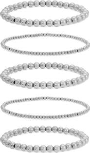 EYE CANDY LOS ANGELES Daniella Set of 5 Beaded Bracelets