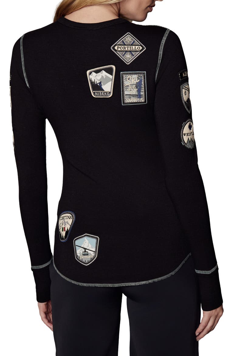 Jet Setter Long Sleeve T-Shirt, Alternate, color, BLACK/ SILVER BLUE
