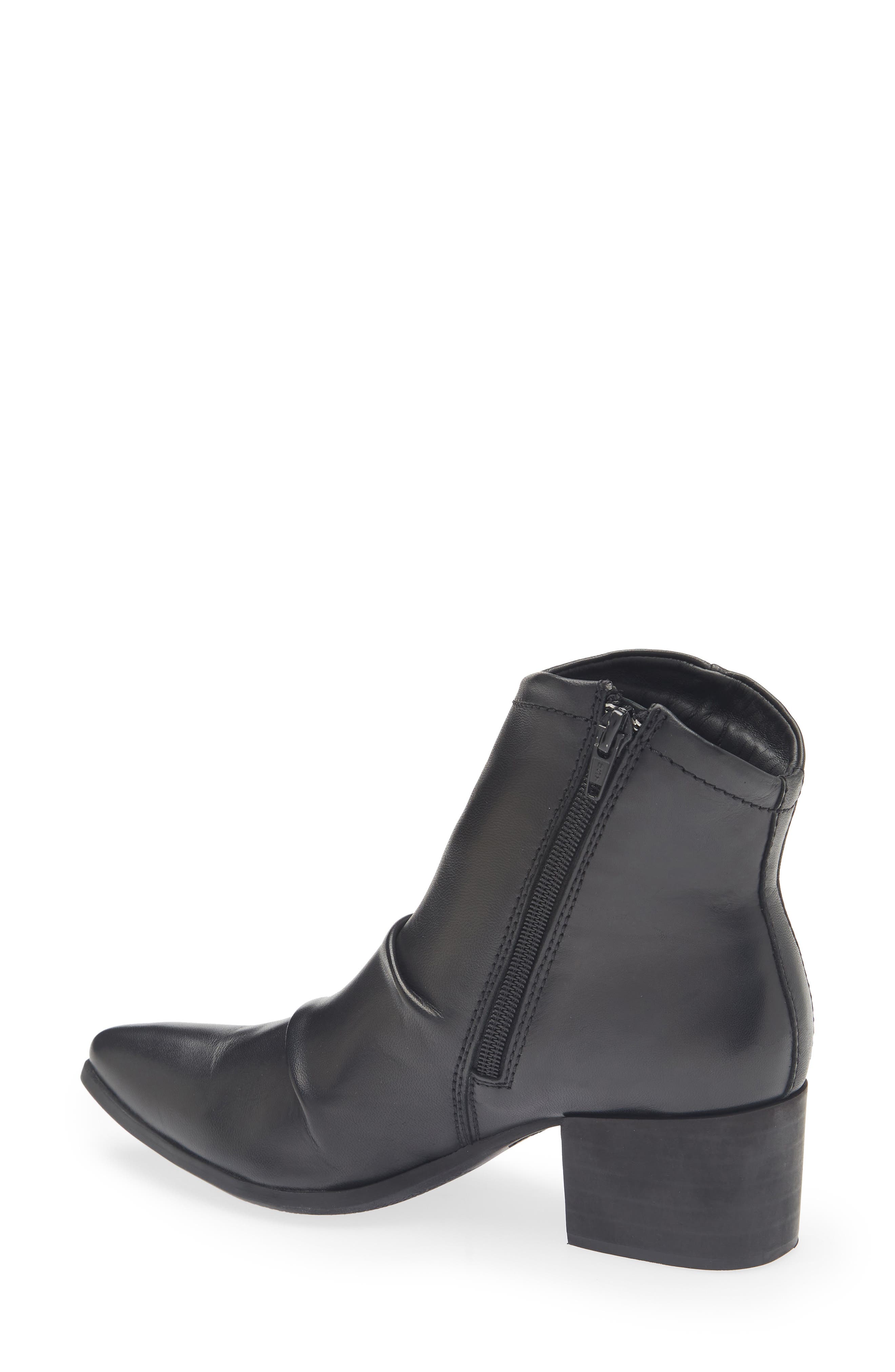 Chocolat Blu Lian Block Heel Bootie, Alternate, color, Black Leather