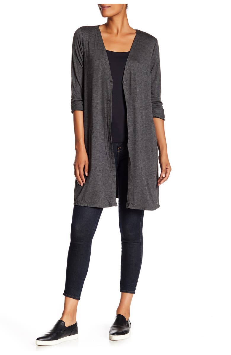 MAX STUDIO Long Travel Cardigan, Alternate, color, 