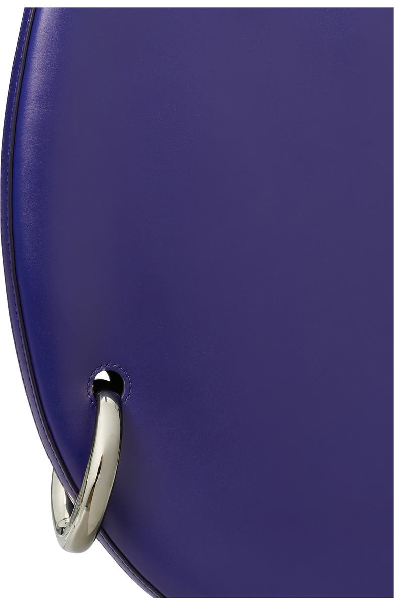 Tory Burch Pierced Leather Bag, Alternate, color, Ballpoint Blue