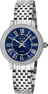 GV2 Astor III Diamond Swiss Bracelet Watch, 34mm - 0.06 ctw