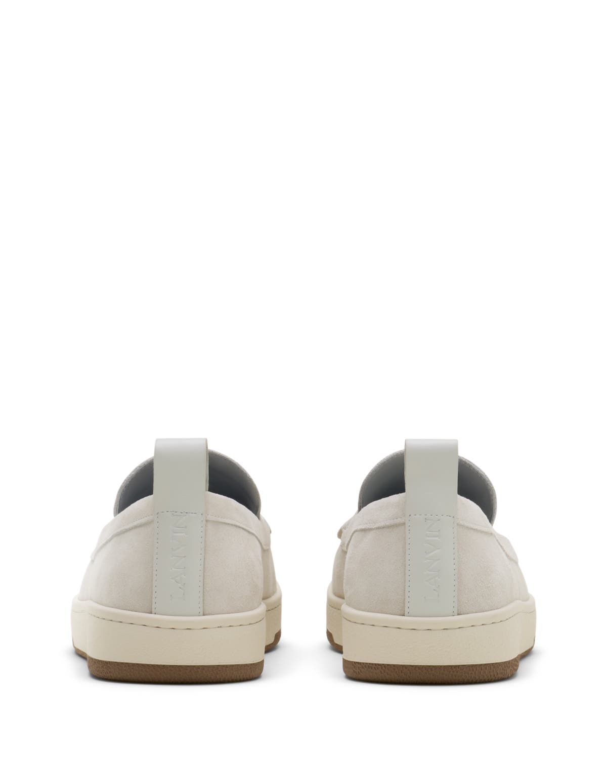 Lanvin Cruiser Moccasins In Suede, Alternate, color, Beige