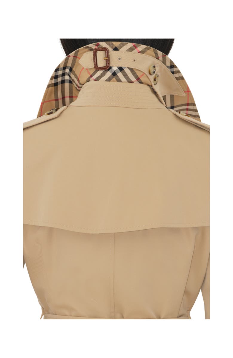 Burberry Short Kensington Heritage Trench Coat, Alternate, color, Honey Beige