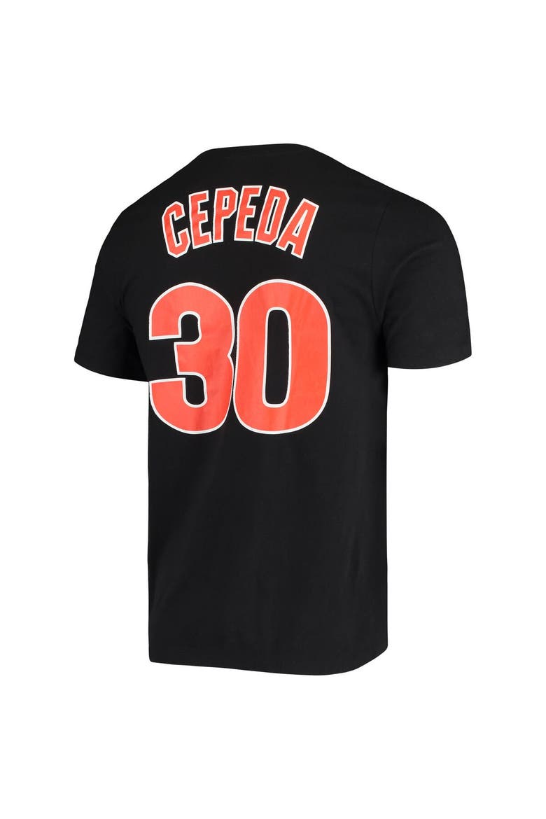 Men's Nike Orlando Cepeda Black San Francisco Giants Name & Number T-Shirt, Alternate, color, Black