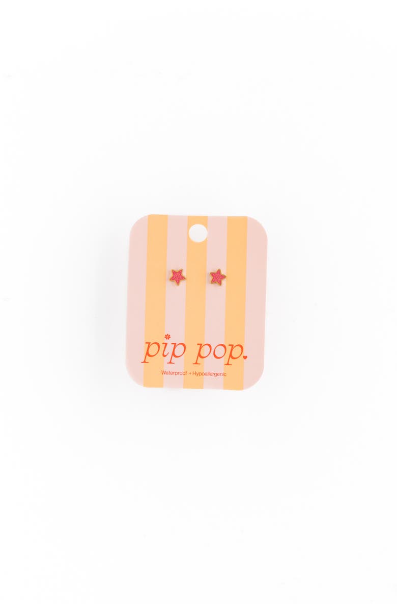 Pip Pop Starfish Stud Earrings, Alternate, color, Pink
