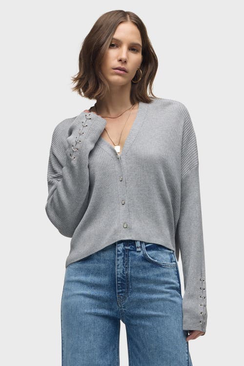 Hudson Jeans Boxy Cardi In Gray